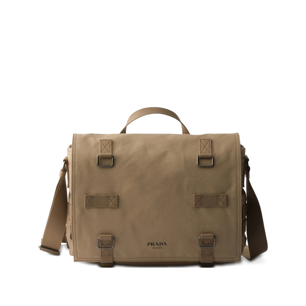 Prada Neutrals Messenger Bags Men PRADA