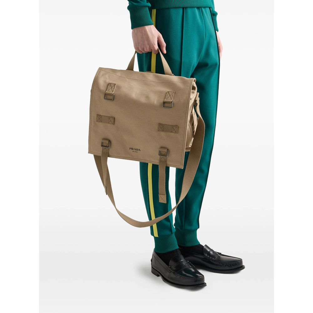 Prada Neutrals Messenger Bags Men PRADA