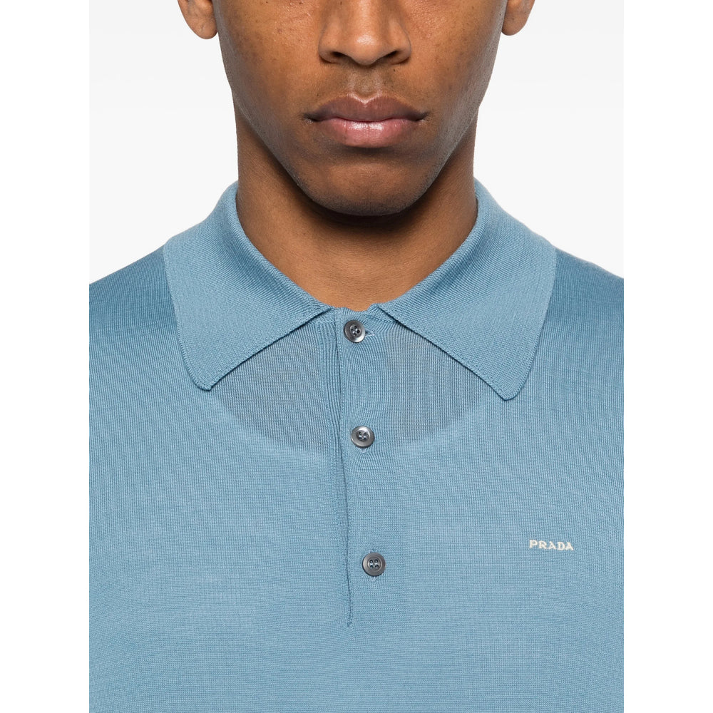 Prada Blue Polo Shirts Men PRADA