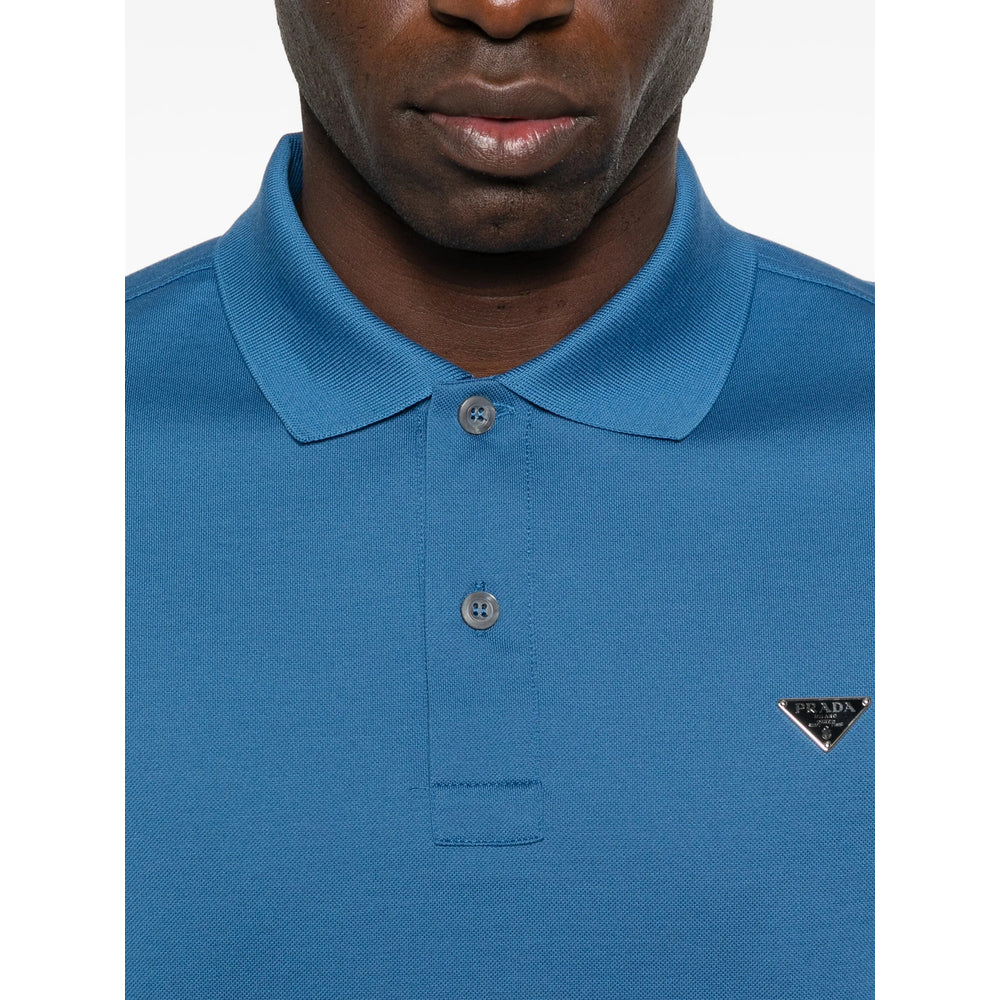 Prada Blue Polo Shirts Men PRADA