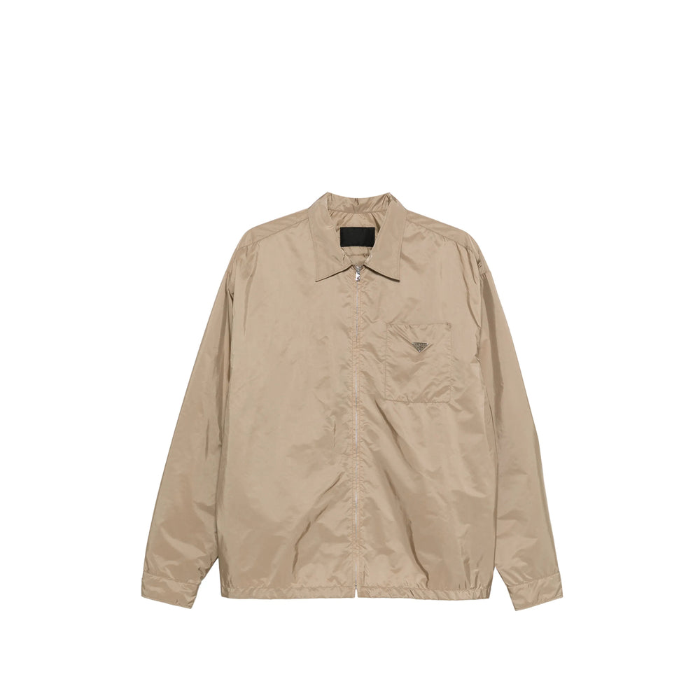 Prada Neutrals Jackets - Shirt Jackets Men PRADA