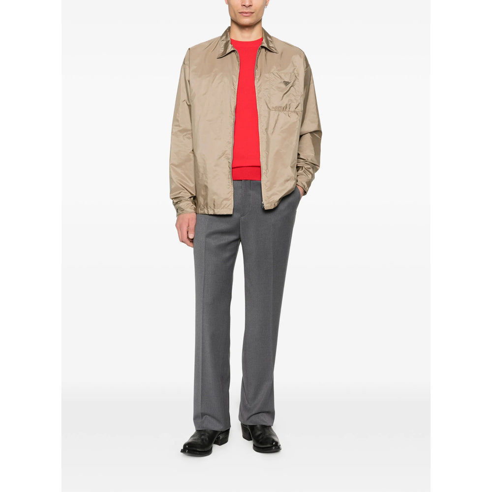 Prada Neutrals Jackets - Shirt Jackets Men PRADA