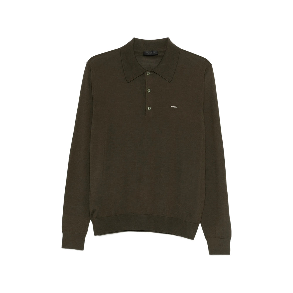 Prada Green Polo Shirts Men PRADA