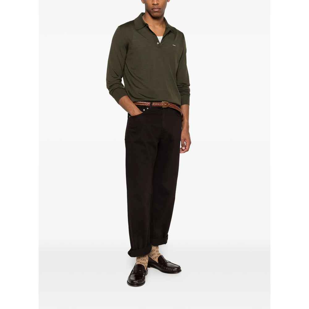 Prada Green Polo Shirts Men PRADA