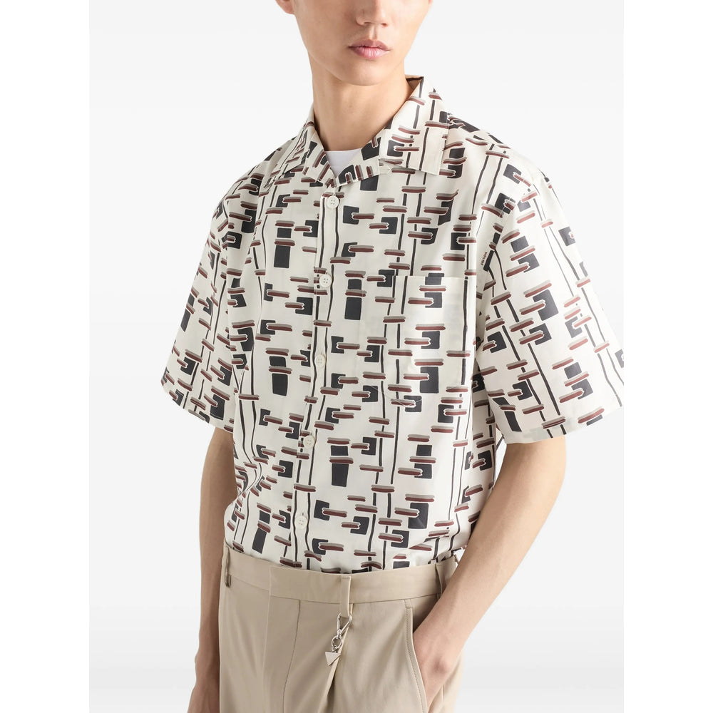 Prada Neutrals Shirts Men PRADA