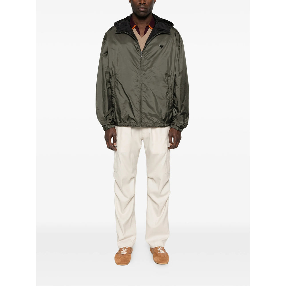 Prada Green Jackets - Hooded Jackets Men PRADA