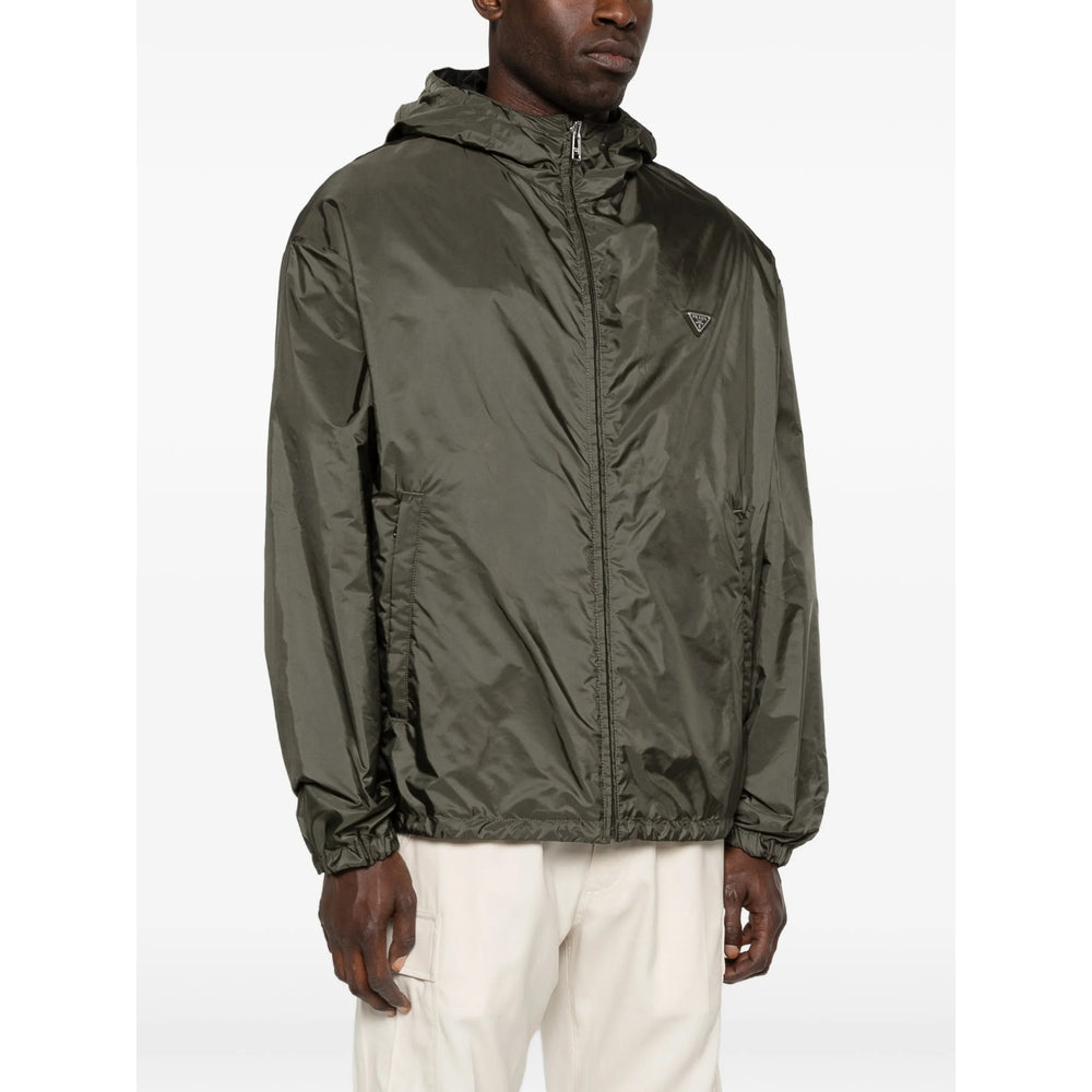 Prada Green Jackets - Hooded Jackets Men PRADA