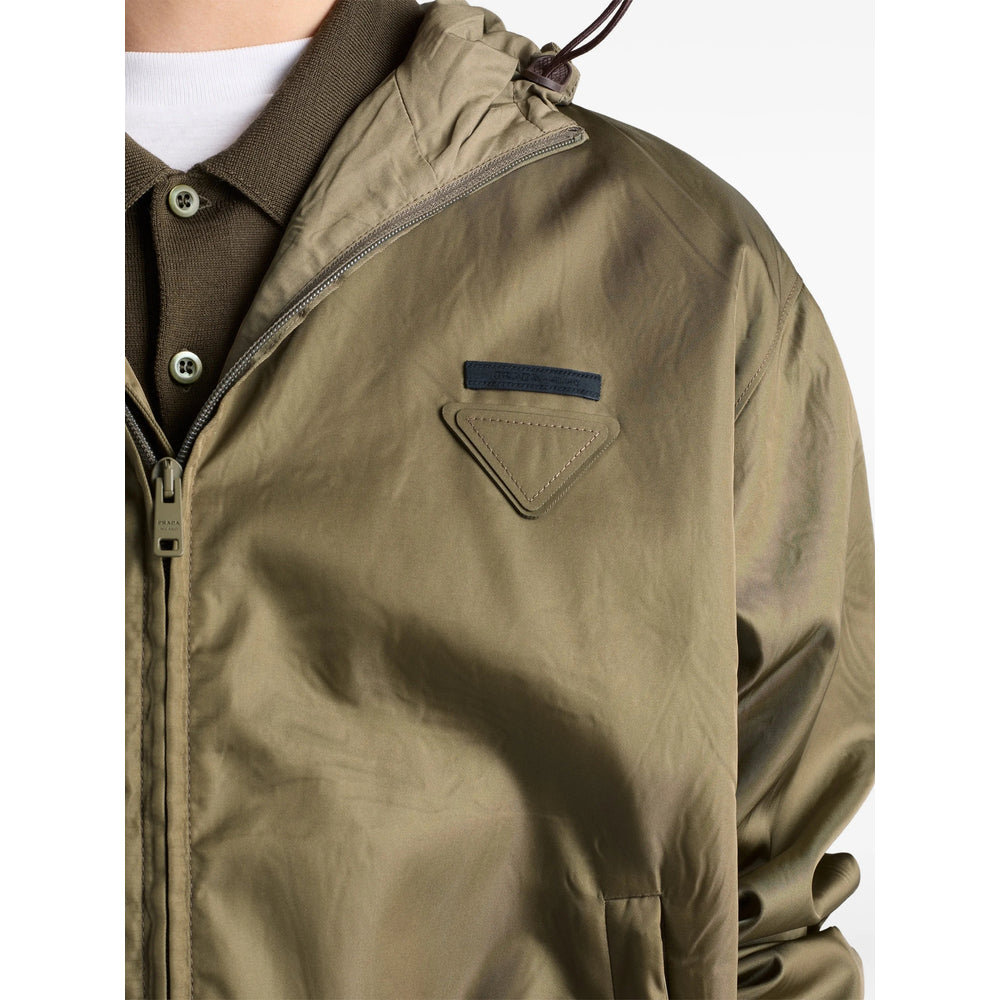 Prada Green Jackets - Hooded Jackets Men PRADA