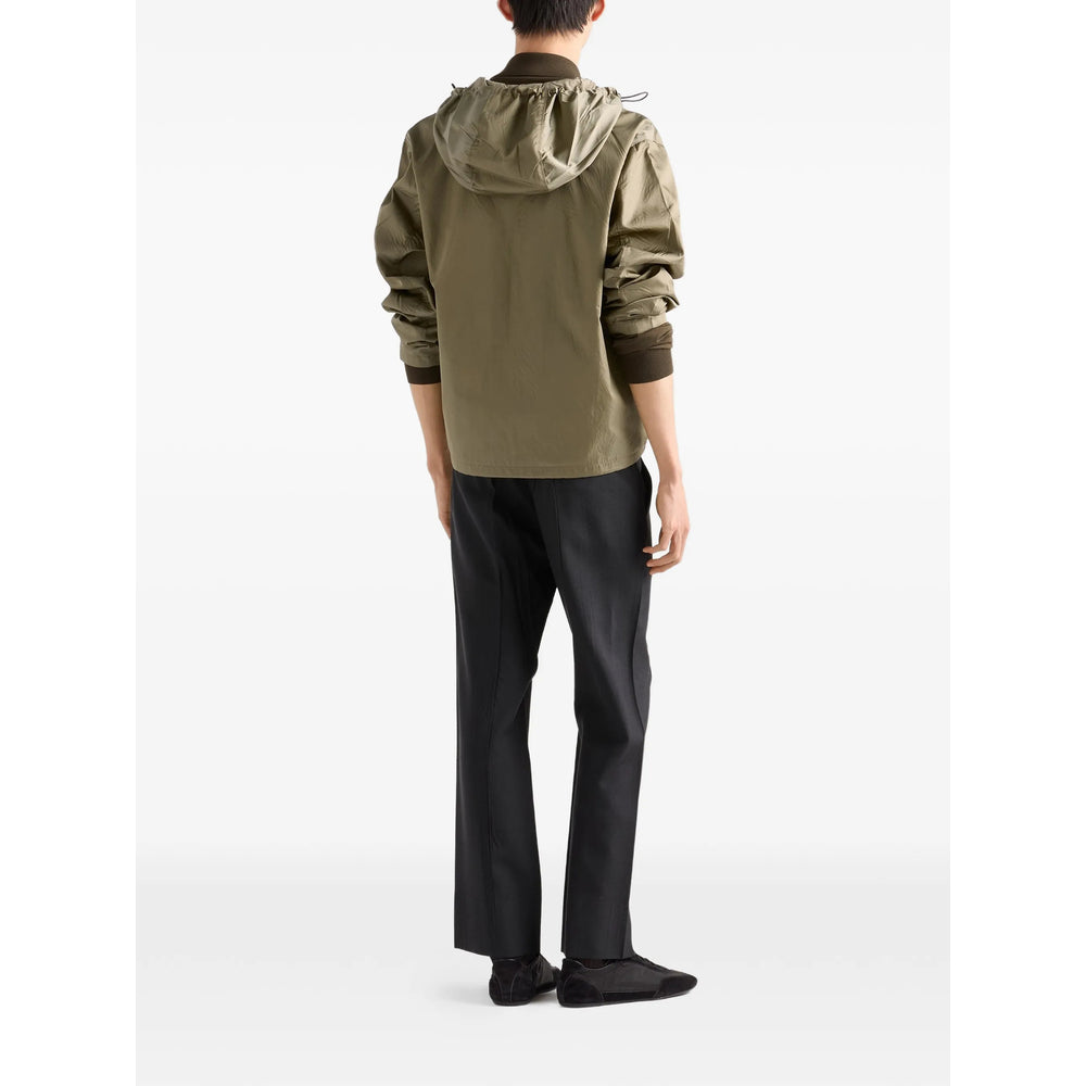 Prada Green Jackets - Hooded Jackets Men PRADA
