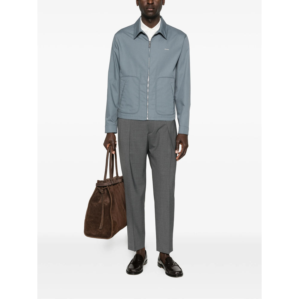 Prada Grey Jackets - Shirt Jackets Men PRADA