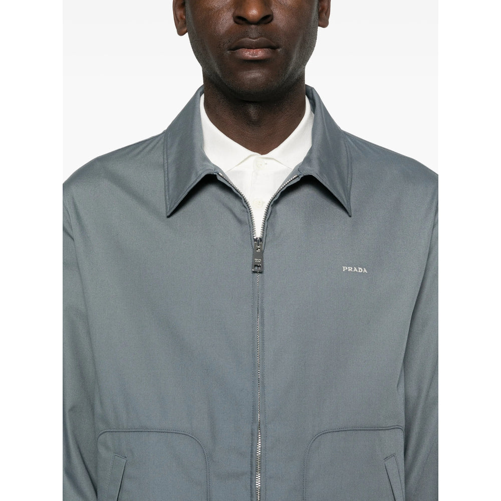 Prada Grey Jackets - Shirt Jackets Men PRADA