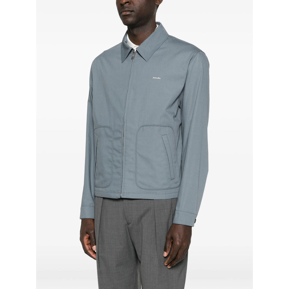 Prada Grey Jackets - Shirt Jackets Men PRADA