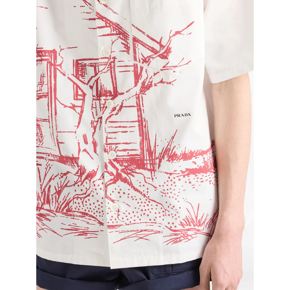 Prada White Shirts Men PRADA