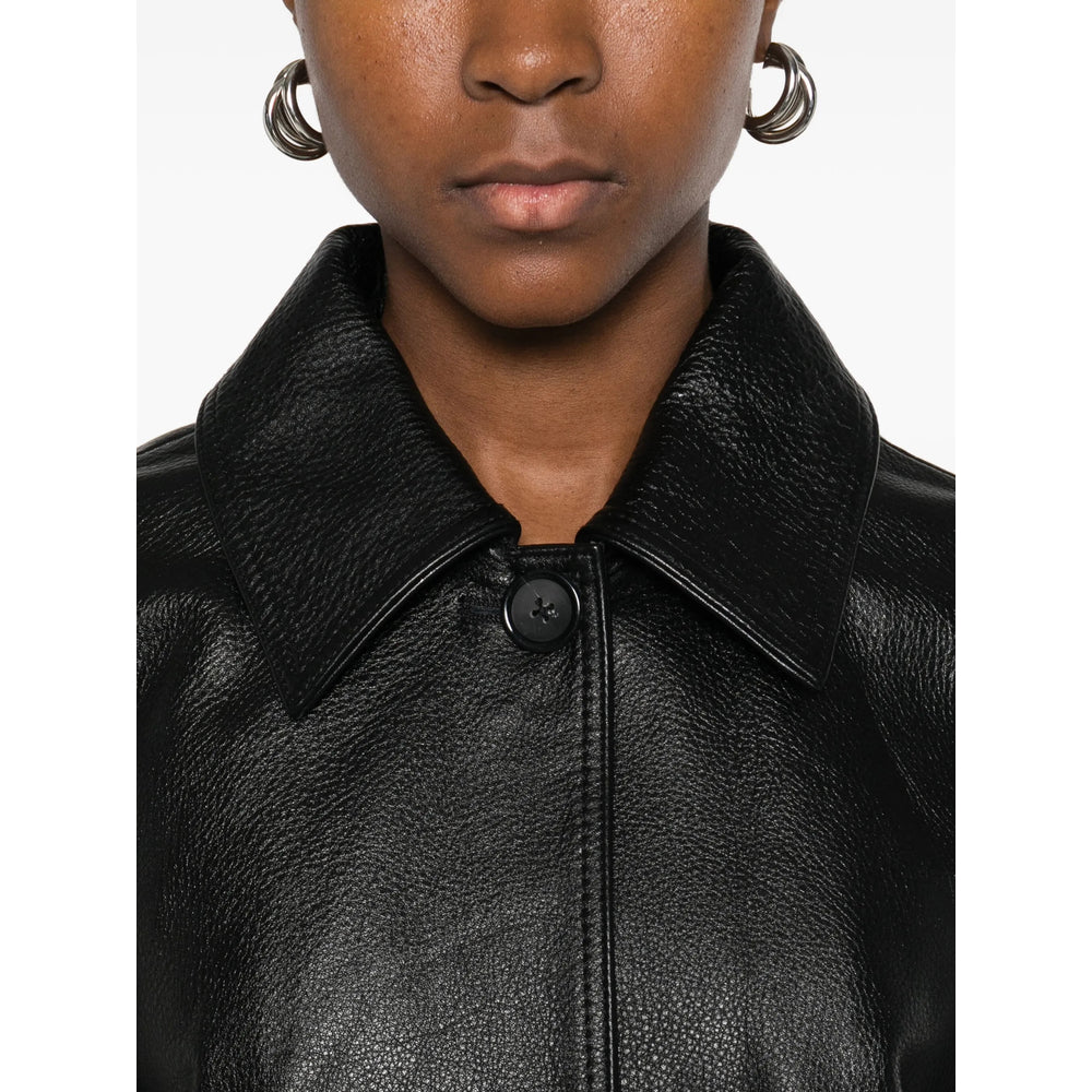 Toteme Black Jackets - Leather Jackets Women TOTEME