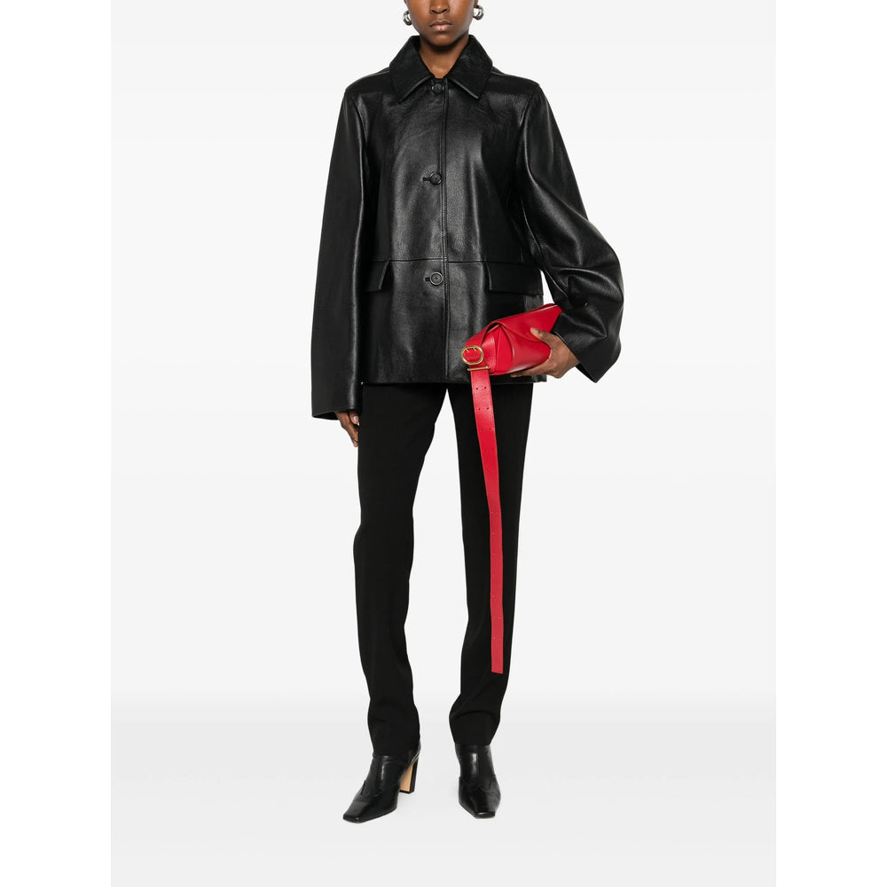 Toteme Black Jackets - Leather Jackets Women TOTEME