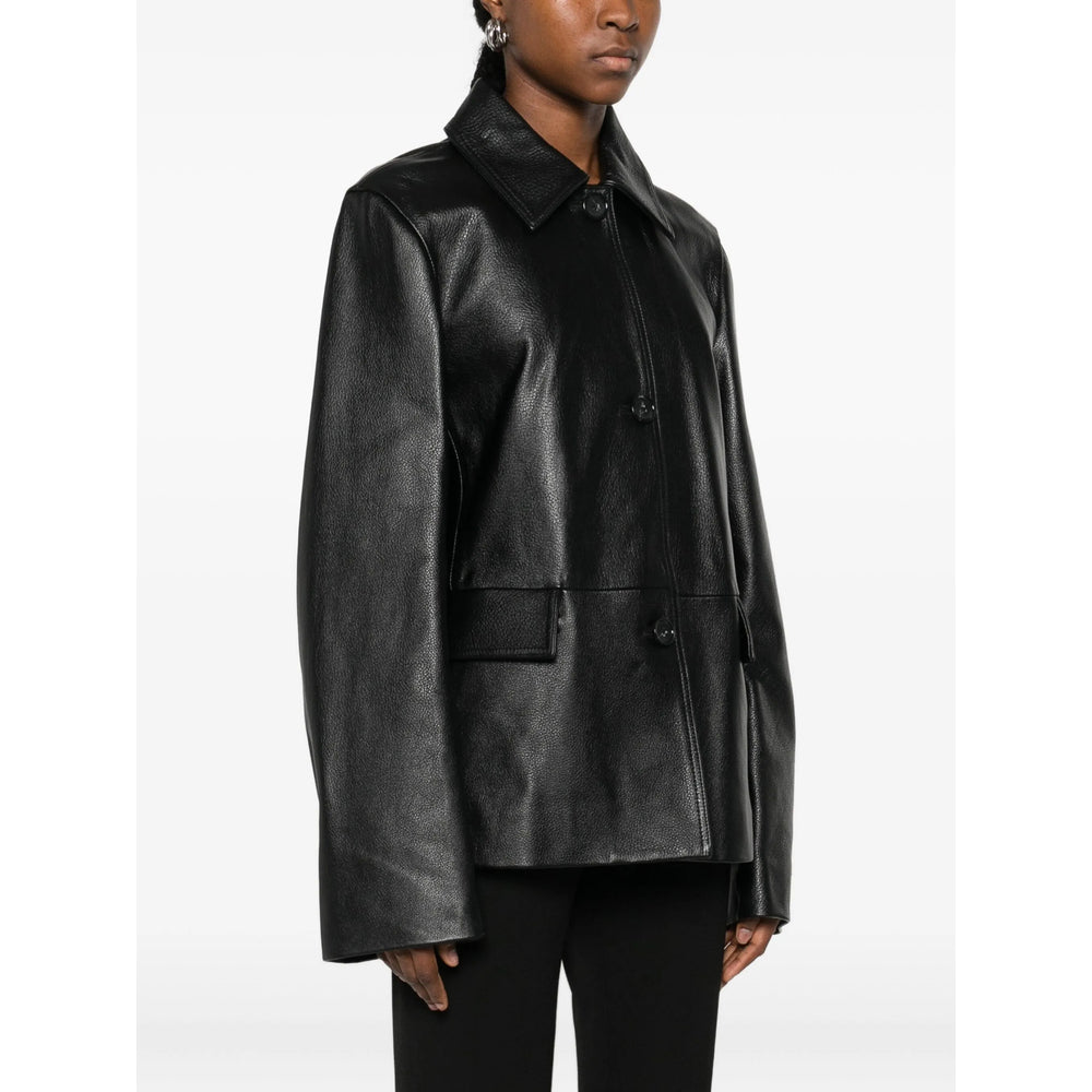 Toteme Black Jackets - Leather Jackets Women TOTEME