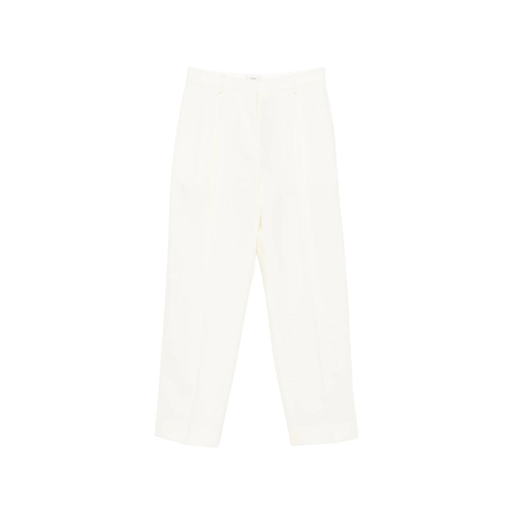 Toteme White Trousers - Tailored Trousers Women TOTEME