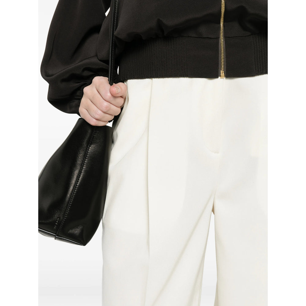 Toteme White Trousers - Tailored Trousers Women TOTEME