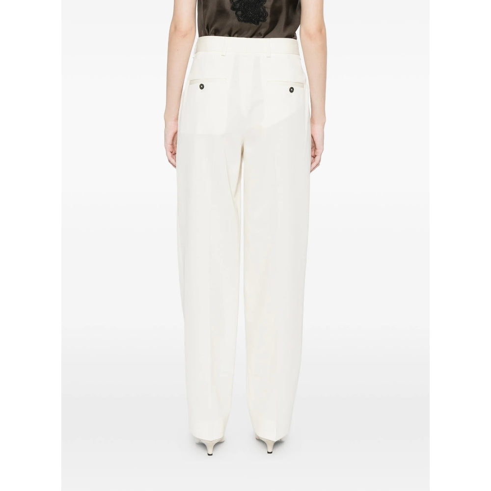 Toteme White Trousers - Tailored Trousers Women TOTEME