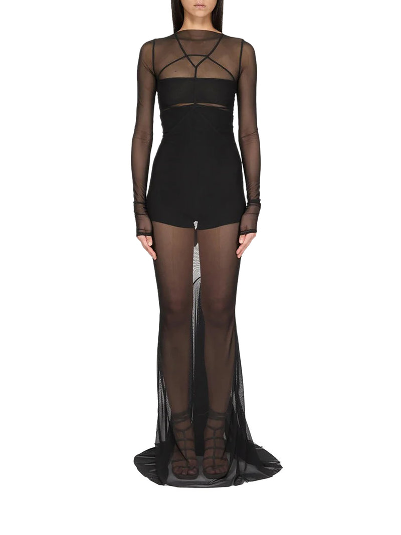 Rick Owens Women Long Transparent Tulle Dress RICK OWENS