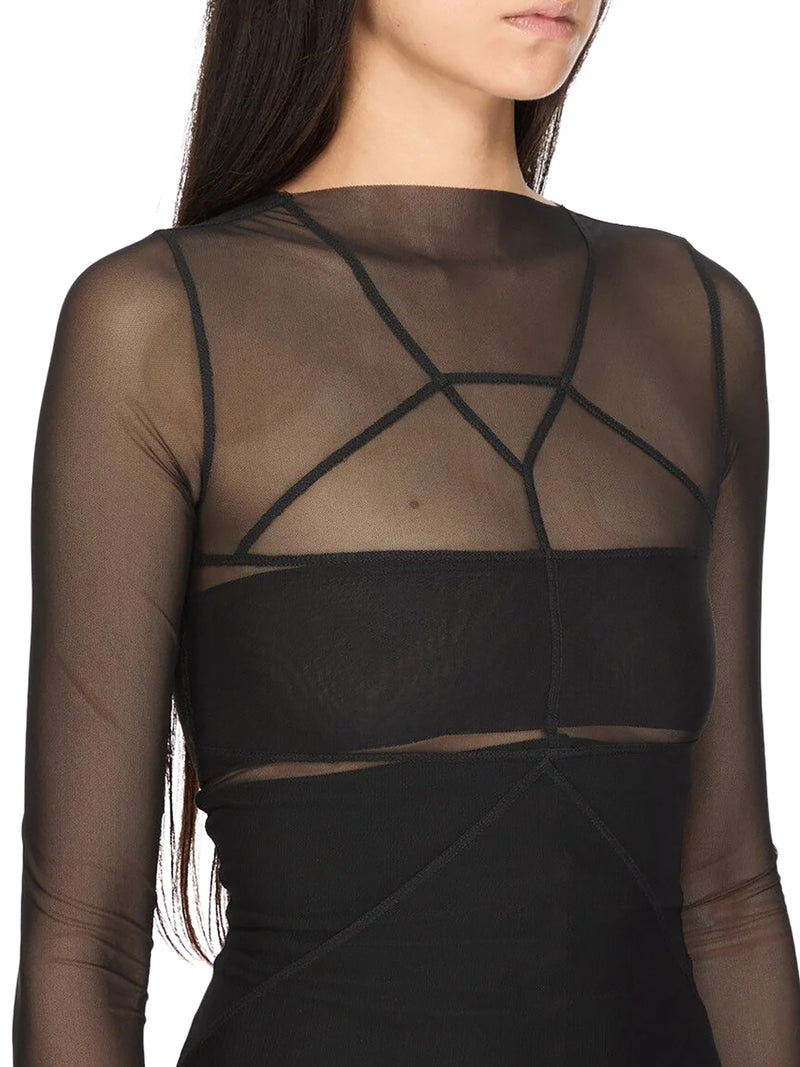 Rick Owens Women Long Transparent Tulle Dress RICK OWENS