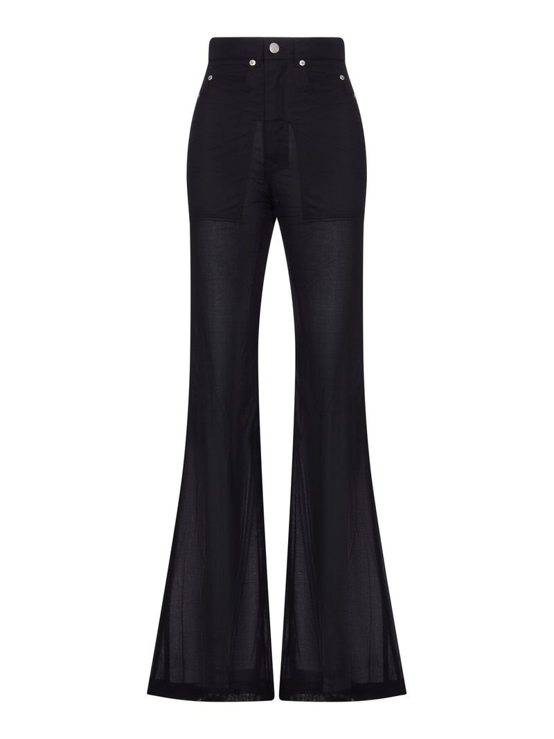 Rick Owens Women Bolan Bootcut Semi-Transparent Pants RICK OWENS