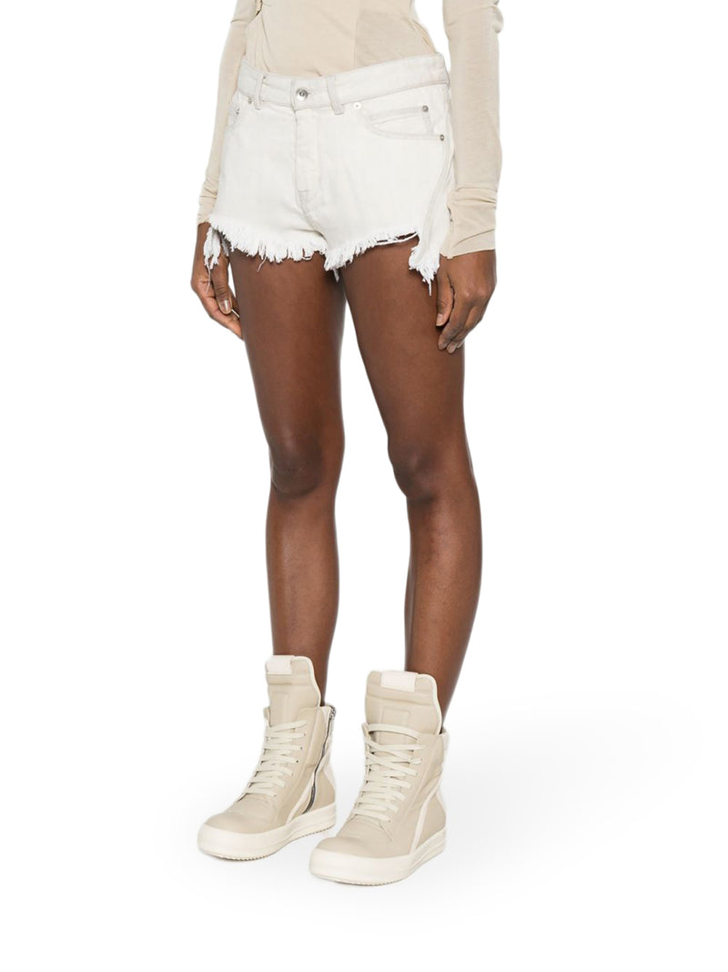 Rick Owens Women Denim Shorts With Bias Cutoffs RICK OWENS