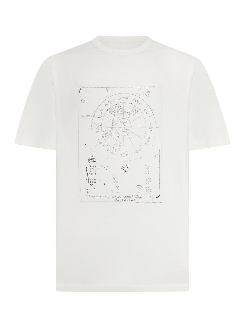 Rick Owens Men Brad T Crew Neck Cotton T-Shirt With Print RICK OWENS