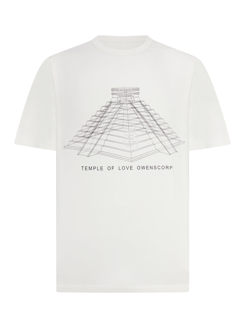 Rick Owens Men Brad T Crew Neck Cotton T-Shirt With Print RICK OWENS