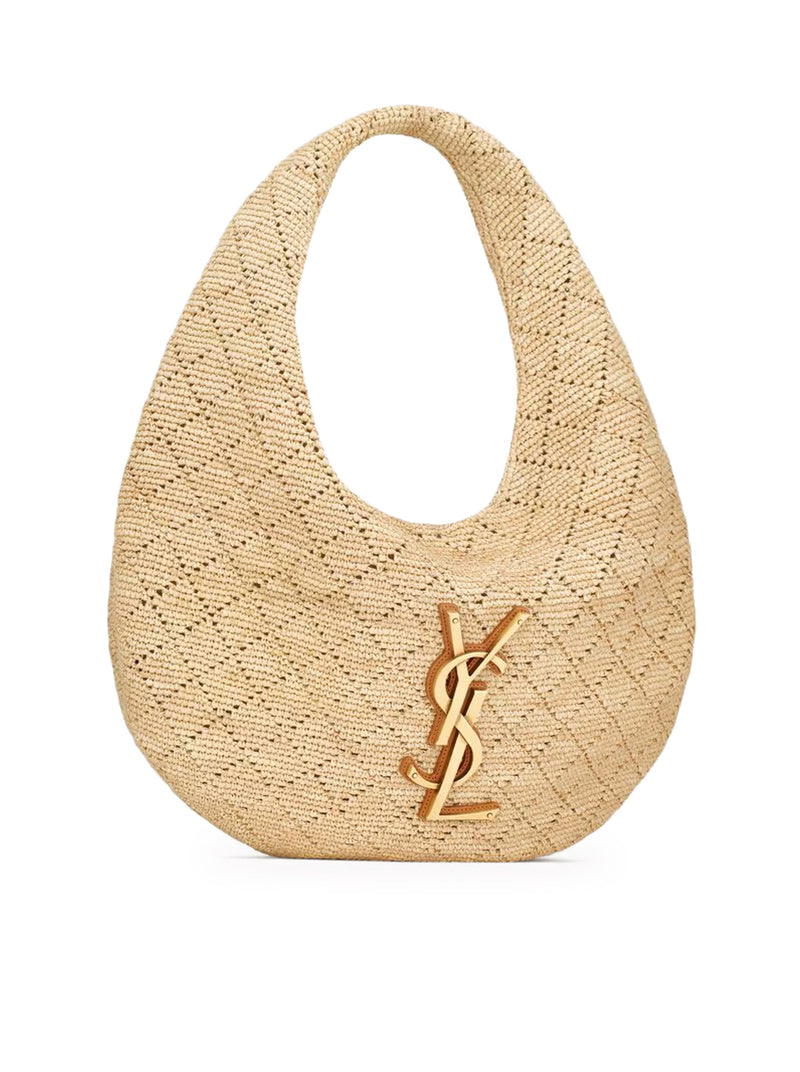 Saint Laurent Women Icare Raffia Hobo Bag SAINT LAURENT