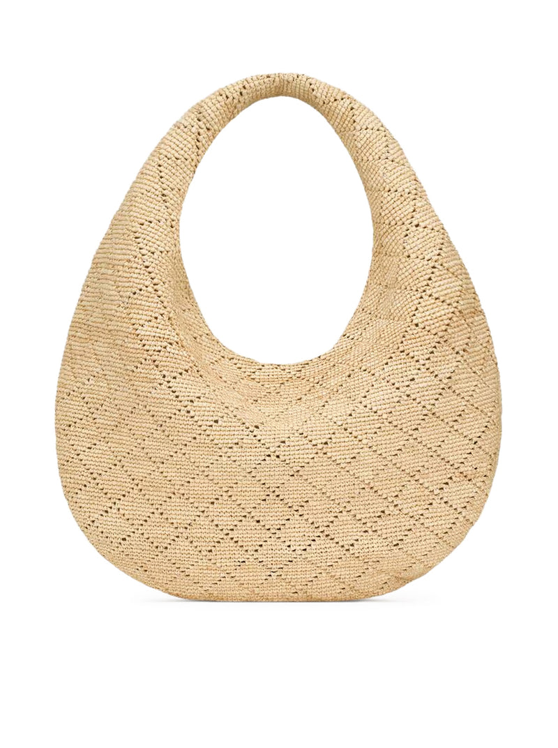 Saint Laurent Women Icare Raffia Hobo Bag SAINT LAURENT