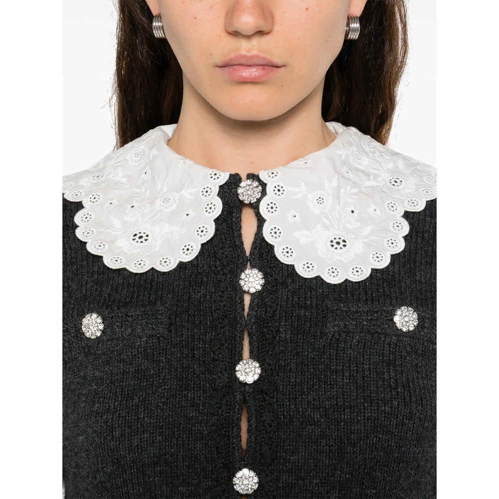 Self-Portrait Grey Knitwear - Cardigans Women SELF-PORTRAIT
