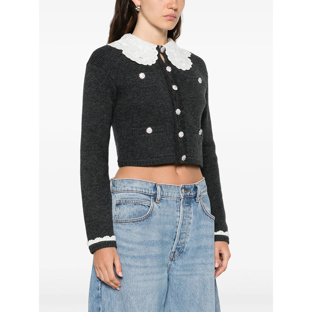 Self-Portrait Grey Knitwear - Cardigans Women SELF-PORTRAIT