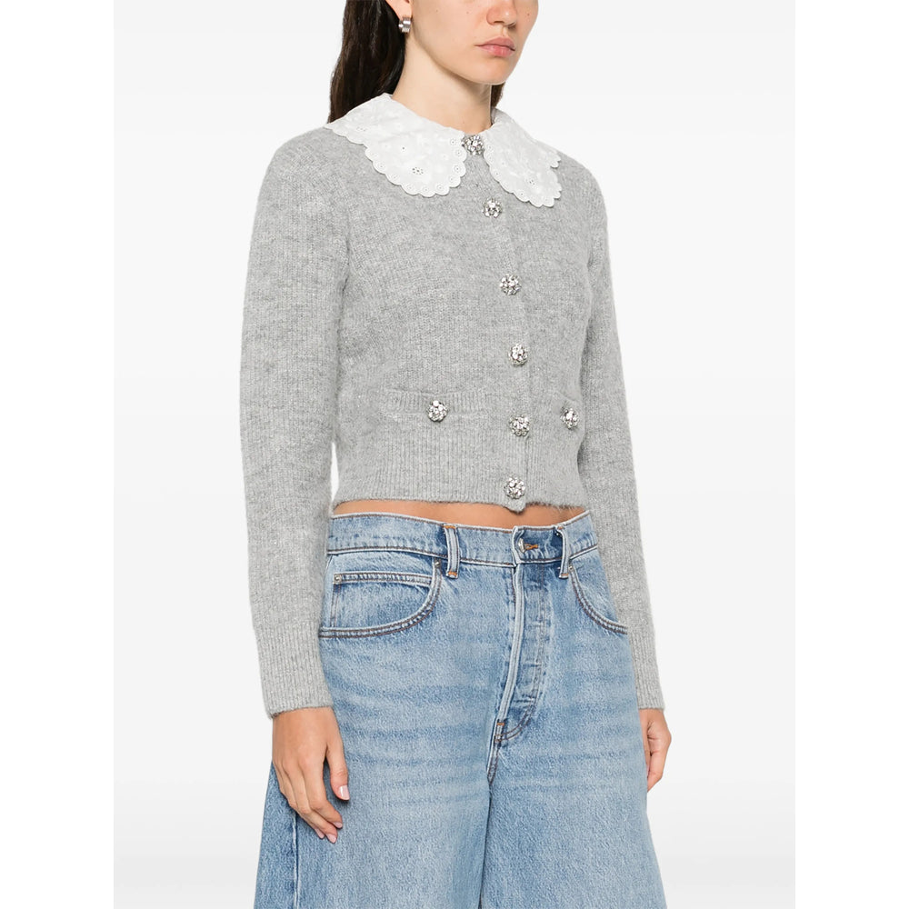 Self-Portrait Grey Knitwear - Cardigans Women SELF-PORTRAIT