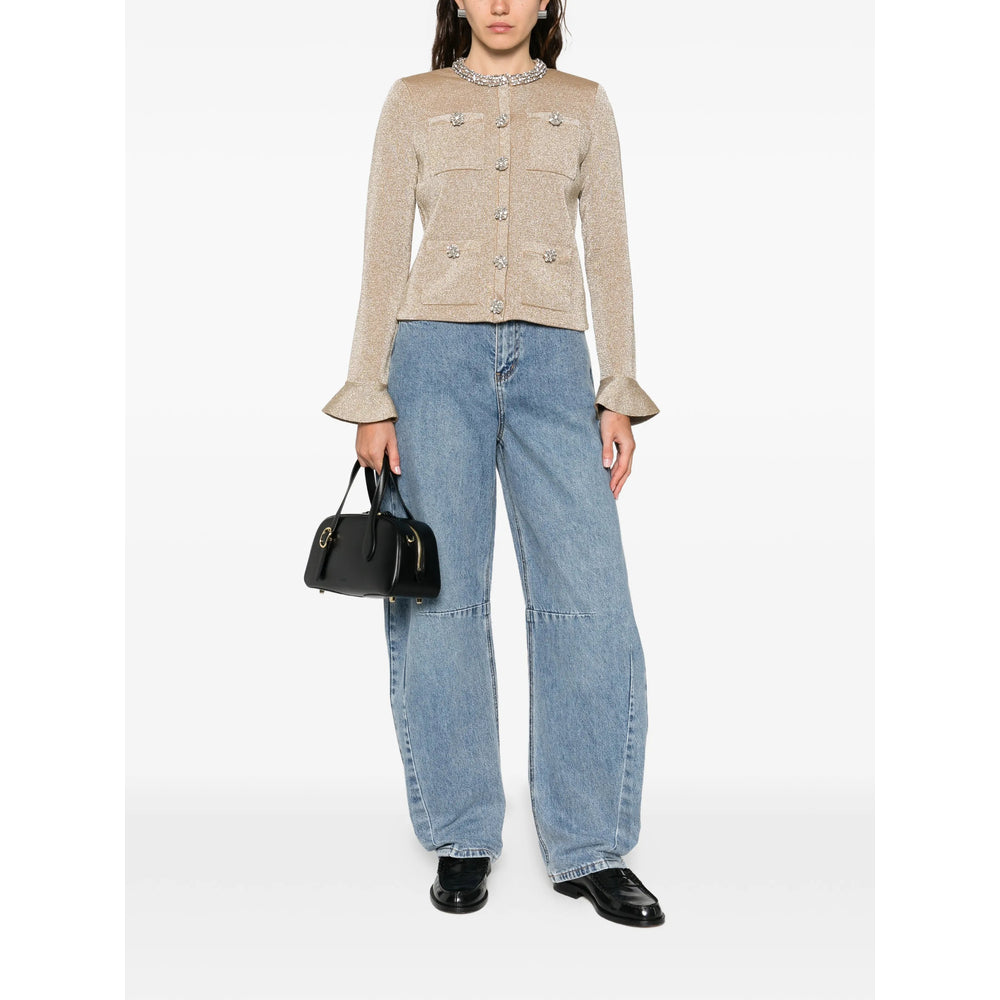 Self-Portrait Blue Denim - Wide-Leg Jeans Women SELF-PORTRAIT