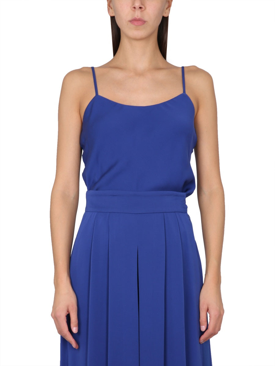 Max Mara Women Silk Charmeuse Tuxedo Top MAX MARA