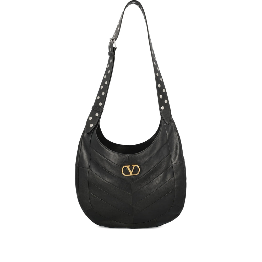 Valentino Garavani Black Shoulder Bags Women VALENTINO GARAVANI