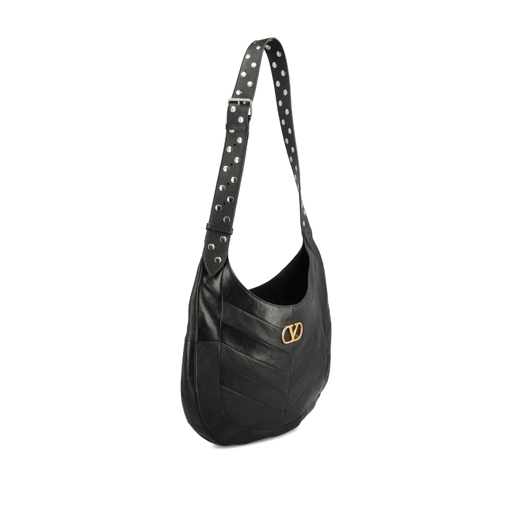 Valentino Garavani Black Shoulder Bags Women VALENTINO GARAVANI