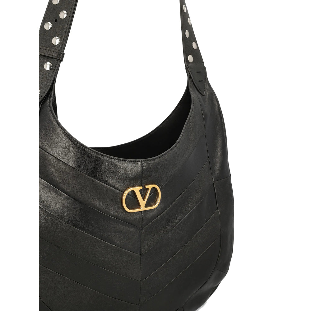 Valentino Garavani Black Shoulder Bags Women VALENTINO GARAVANI