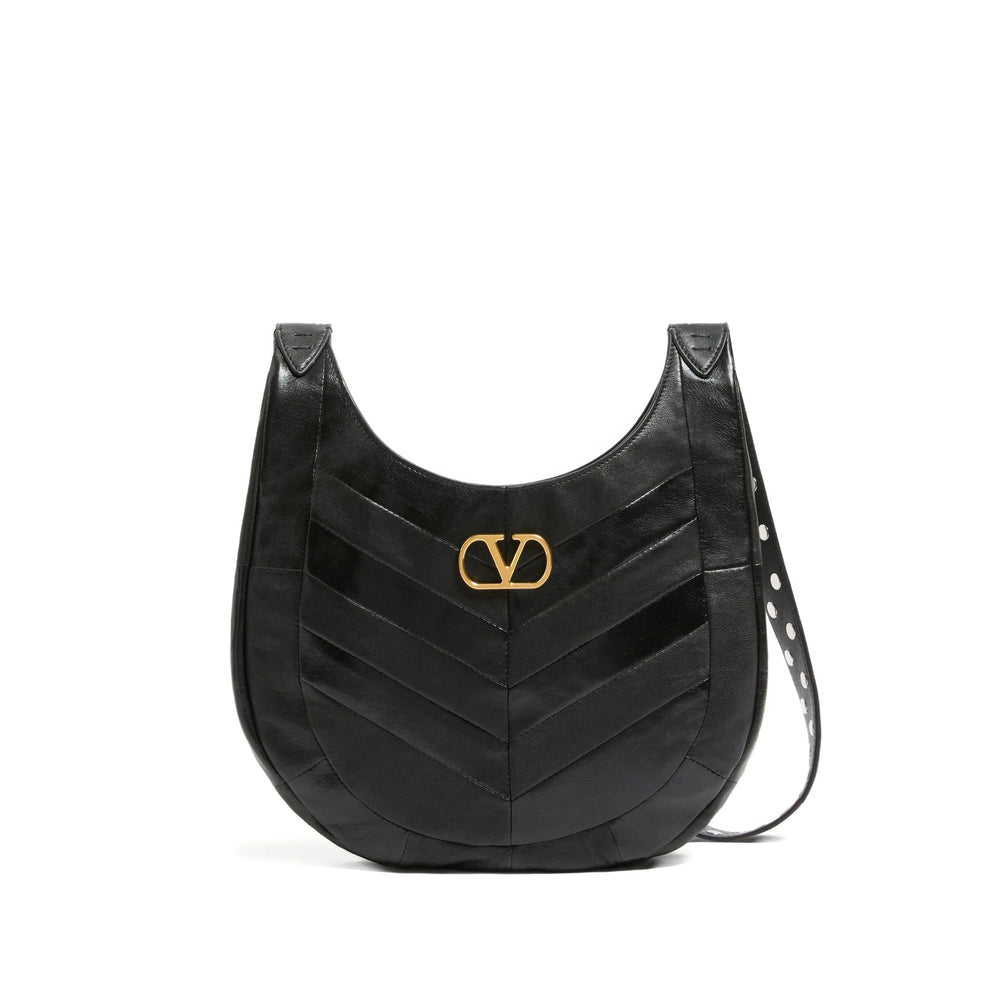 Valentino Garavani Black Shoulder Bags Women VALENTINO GARAVANI