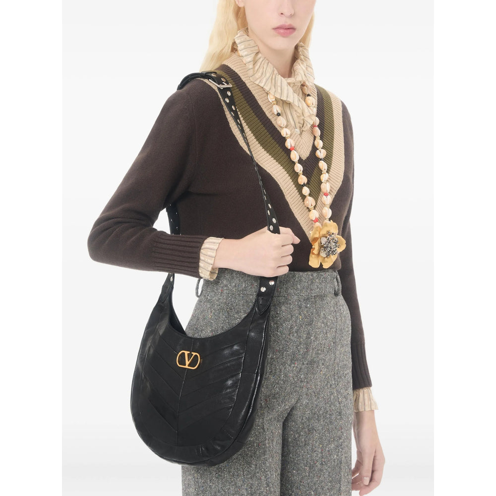Valentino Garavani Black Shoulder Bags Women VALENTINO GARAVANI