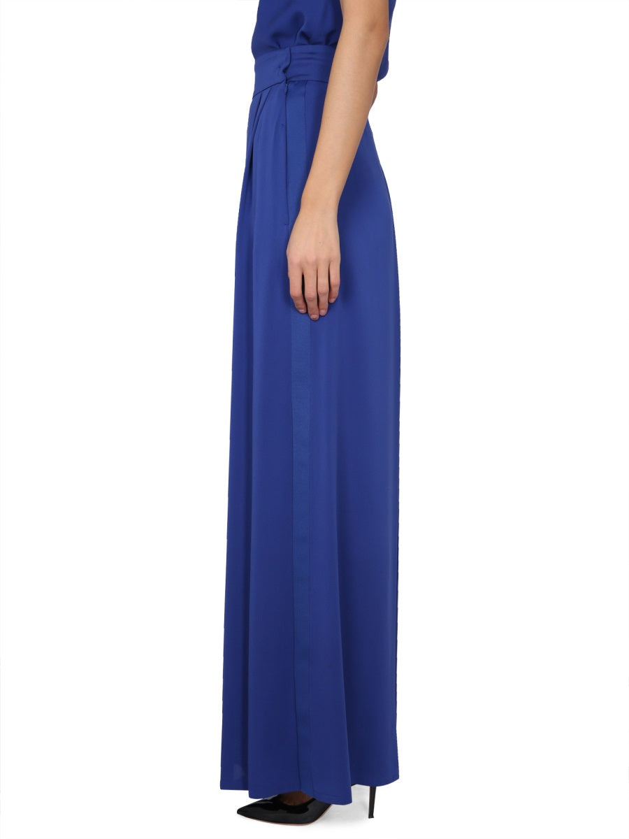 Max Mara Women Wide Silk Tuxedo Pants MAX MARA