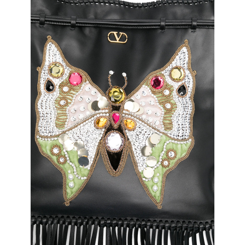 Valentino Garavani Black Shoulder Bags Women VALENTINO GARAVANI