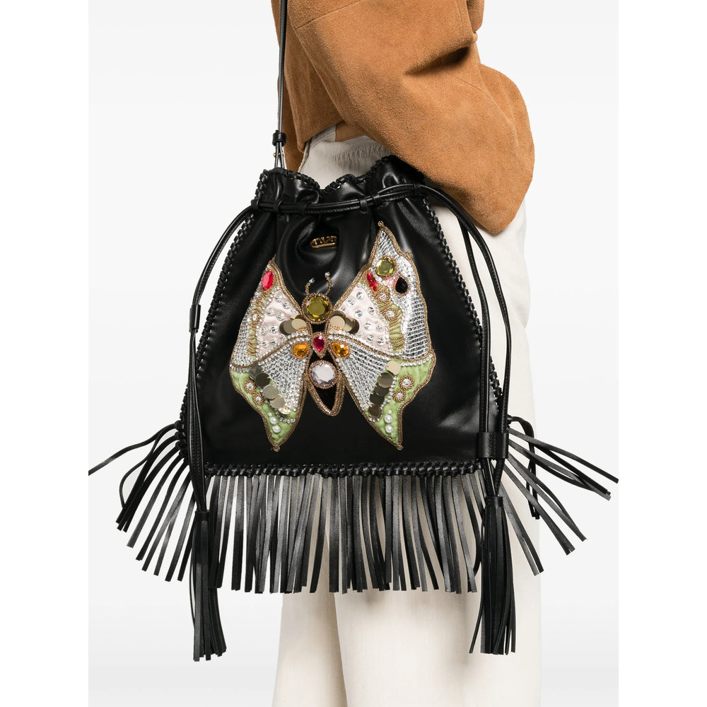Valentino Garavani Black Shoulder Bags Women VALENTINO GARAVANI