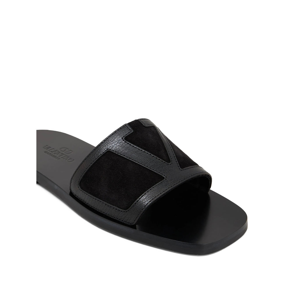 Valentino Garavani Black Sandals Men VALENTINO GARAVANI
