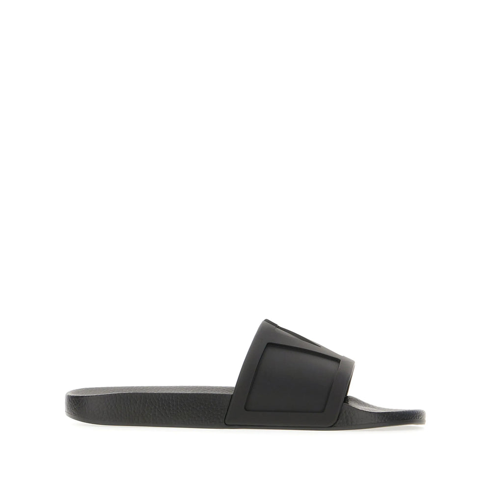 Valentino Garavani Black Flip-Flops & Slides Men VALENTINO GARAVANI