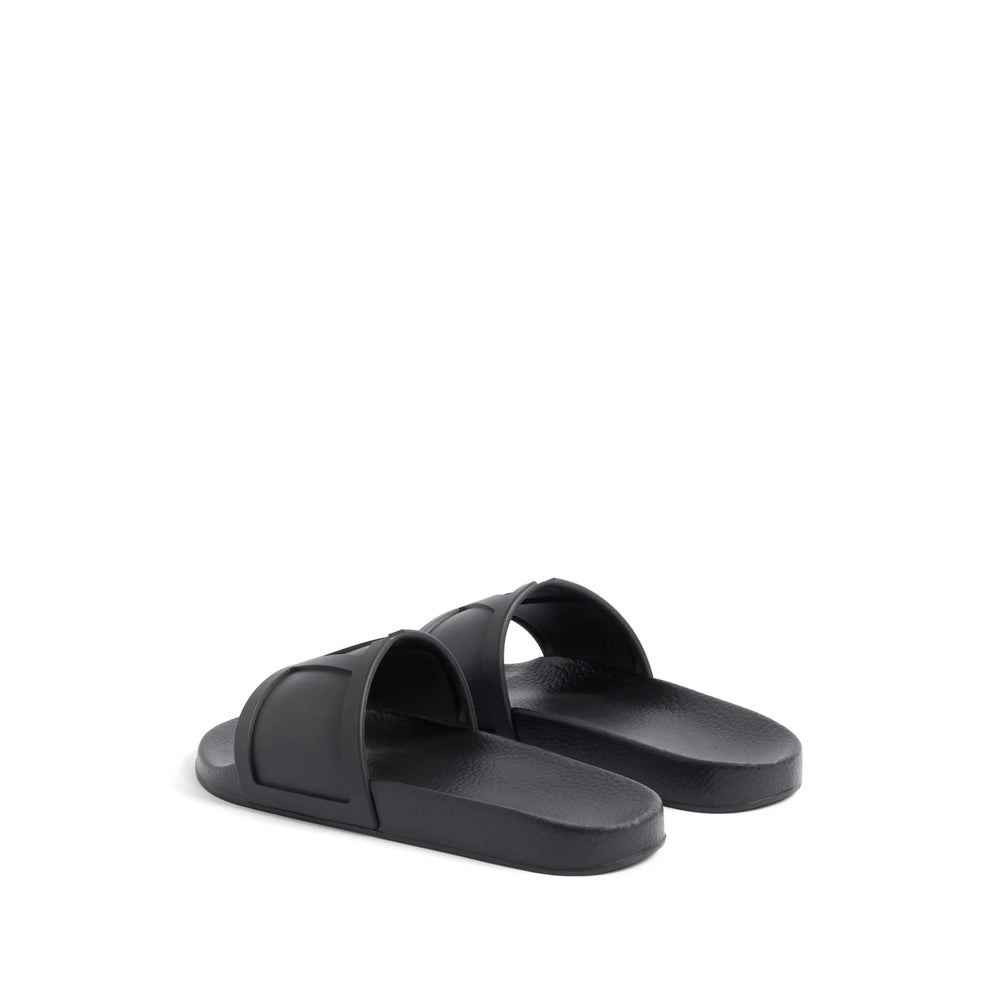 Valentino Garavani Black Flip-Flops & Slides Men VALENTINO GARAVANI