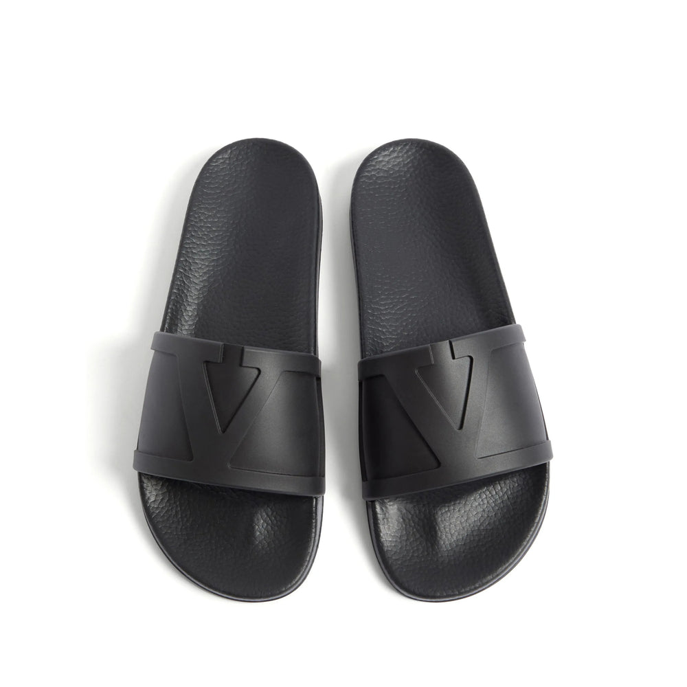 Valentino Garavani Black Flip-Flops & Slides Men VALENTINO GARAVANI