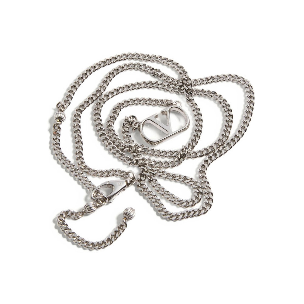 Valentino Garavani Silver Necklaces Men VALENTINO GARAVANI