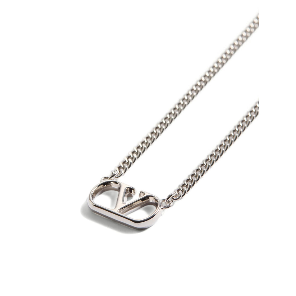 Valentino Garavani Silver Necklaces Men VALENTINO GARAVANI